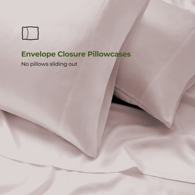 Primrose Pink Full Lyocell Sheet Set with Pillowcases