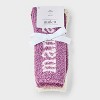 Women's "Mama" 2pk Cozy Crew Socks - Auden™ Purple/Ivory 4-10: Recycled Polyester, Knit, Tagless - 2 of 3