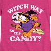 Girls' - Garfield - Witch Way To The Candy Fitted Short Sleeve Graphic T-Shirt - 2 of 4
