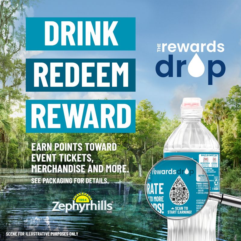 Zephyrhills Brand 100% Natural Spring Water - 6pk/23.7 fl oz Sport Cap Bottles, 6 of 12