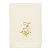 Linum Home Textiles 100% Turkish Cotton MONICA Gold Thread 3PC Embellished Towel Set - 4 of 4