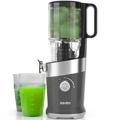 AeittoMega4 Juicer Machines, 4.9" Extra Large Feed Chute for Whole Fruits and Vegetables