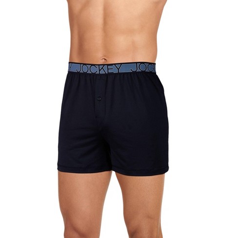 Jockey Men's Underwear ActiveBlend Knit 5 Boxer, Cascading Tiles, S at   Men's Clothing store