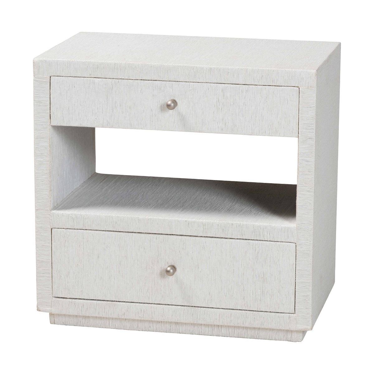 bali & pari Kai Grasscloth End Table White - thumbnail 5