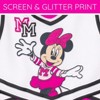 Disney Minnie Mouse Toddler Girls Cheerleader Dress and Bow Outfit Set Hot Pink Minnie Mouse 2T - 3 of 4