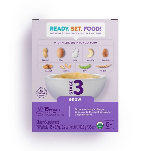 Ready, Set, Food! Early Allergen Introduction Mixins Baby Meals - Stage ...