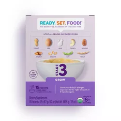 Ready, Set, Food! Early Allergen Introduction Mixins Baby Meals - Stage 3 - 15 days - 1oz