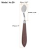 Unique Bargains Stainless Steel Wood Handle Flexible Polished Painting Mixing Knife 2 Pcs - 2 of 4