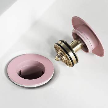 Dorence Pop-Up Drain Kit Effortless Installation & Prevent Clogged Sinks - Pink