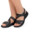 Collections Etc Adjustable Stretch Sandals - 2 of 4