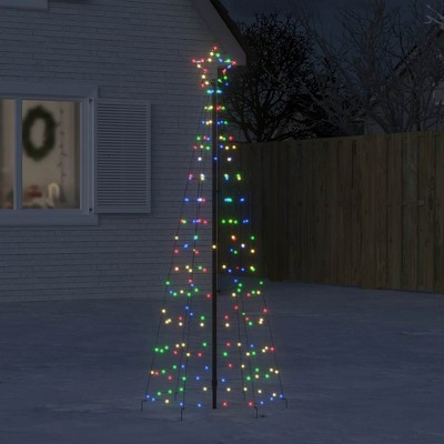 VidaXL Christmas Tree Light with Spikes 220 LEDs Colorful 70.9 in.
