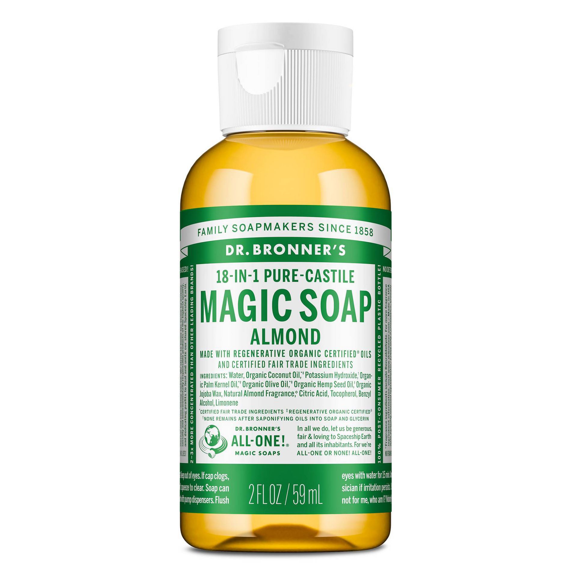 Dr. Bronner's Magic Pure Castile Liquid Hand Soap - 2 fl oz