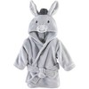 Hudson Baby Infant Boy 2Pc Plush Animal Face Bathrobe, Pirate Elephant Donkey, 0-9 Months - 3 of 3