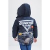 Monster Jam Grave Digger El Toro Loco Megalodon Zip Up Puffer Jacket Toddler - image 3 of 4