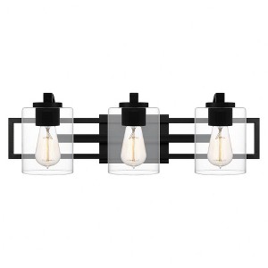 Quoizel Lighting Landsdowne 3 - Light Vanity in  Matte Black - 1 of 4
