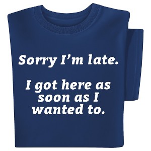 Collections Etc I'm Late T-shirt - 1 of 4