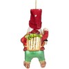 Northlight 6" Gold and Red Gnome with Lantern and Flower Basket Glass Christmas Ornament - 3 of 4