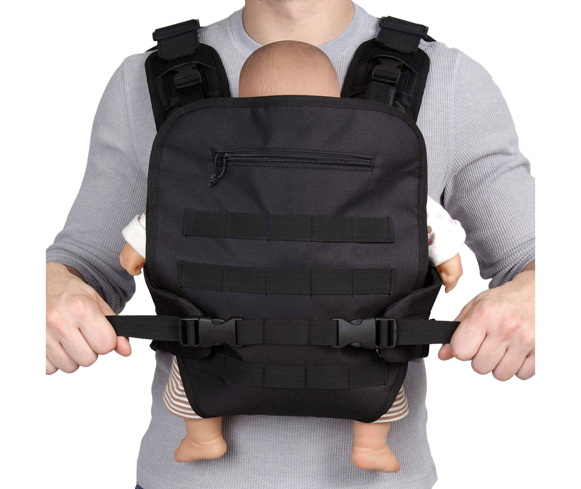 Tactical Baby Carrier for Men – Military-Inspired Baby Vest for Dads - Adjustable Fit, MOLLE Compatible