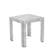 LeisureMod Modern Side Table Aluminum Patio Accent Table Chelsea Series - 2 of 4