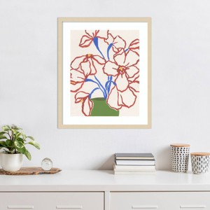 Amanti Art Petal Perimeter Bouquet I by June Erica Vess Framed Wall Art Print - 1 of 4