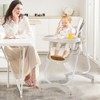 Infans Baby High Chair w/ Wheel Folding Baby Dining Chair Adjustable Height & Recline - 3 of 4