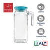 Bormioli Rocco Frigoverre Classic Jug 33.75 oz - with Teal Lid - Set of 2 - 3 of 4