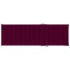 vidaXL Patio Lounge Chair Outdoor Sunbed Folding Sunlounger Solid Acacia Wood - Wine Red - 3 of 4