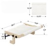 VisioGear Cat Window Perch for Indoor Cats, Plush Cat Hammock, Window Seat Bed Shelf No Drilling No Suction Cup, Wood, 20.08"*14.76"*7.87" - 3 of 4