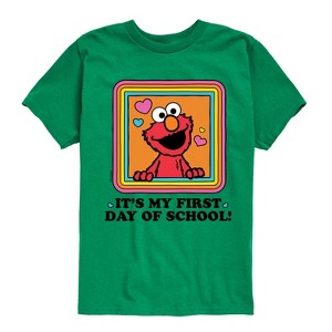 Boys' - Sesame Street - First Day Of School Short Sleeve Graphic T-Shirt - 1 of 4