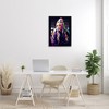 Stupell Industries Billie Eilish Modern Abstract Geometric Portrait Famous Figure Black Framed Giclee Art - 2 of 4