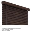 Home Basics Cordless 2-inch Embossed Faux Wood Blind Distressed Walnut - 4 of 4