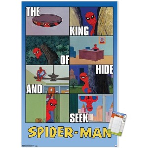 Trends International Marvel Comics - Spider-Man - Hide and Seek Unframed Wall Poster Prints - 1 of 4