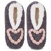Memoi Women's Cozy Heart Chenille Plush-Lined Slippers - 2 of 3