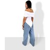 Rebdolls Womens Ribbed Over The Shoulder Top - 3 of 3