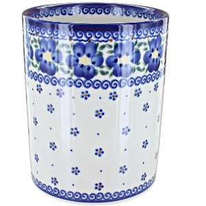 Blue Rose Polish Pottery 382 Vena Utensil Jar - 1 of 1