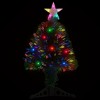 vidaXL Pre-lit Christmas Tree with Stand 2 ft Fiber Optic - image 3 of 4