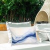 Stupell Industries Abstract Indigo Mist Outdoor Decorative Throw Pillow, 14 x 20 - 3 of 3