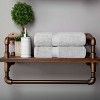 Luxury Cotton Heavyweight Ultra-Plush Bath Towel Set of 2 by Blue Nile Mills - 2 of 4
