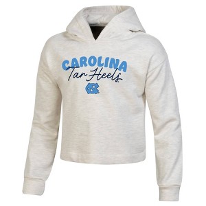 NCAA North Carolina Tar Heels Girls' Hooded Sweatshirt - 1 of 3