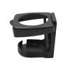 Unique Bargains Plastic Foldable Car Water Cup Drink Bottle Can Holder Stand Mount Black 2 Pcs - 3 of 4