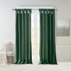 MAYEERTY 50x84" Twist Tab Lined Window Curtain Panel for Living Room Green - 2 of 4