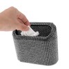 Unique Bargains Auto Car Trash Can Durable Car Door Trash Bin White 1 Pc 6.3" Length 2.8" Width 5.5" Height ABS Rhinestone - 4 of 4