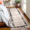 Border 2x6 Machine Washable Runner Rug Non Slip Extra Thin Low Pile Carpet Indoor Soft Foldable Floor Mat for Hallway Entryway Kitchen Laundry - 2 of 4