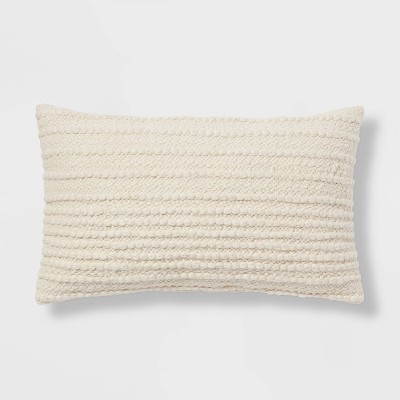 Photo 1 of Oversized Textured Solid Throw Pillow - Threshold™  14x24