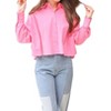 Women's Feelin' Fun Cropped Button Down Top - Main Strip - 3 of 4