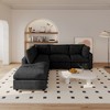 L Shaped Sectional Couch 134 Inch 4-Seater Modern Modular Sofa with Ottoman,Chenille Deep Seat Couches for Living Room, Bedroom and Apartment - 2 of 4