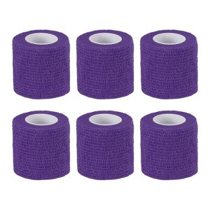 Unique Bargains Self-Adhesive Elastic Breathable Athletic Tapes 6 Rolls - 1 of 4
