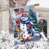 Briarwood Lane Winter House Flag 40x28 For Outdoor American Snowman For Winter House Flag - 4 of 4