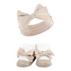 Hudson Baby Infant Girl Headband and Socks Giftset, Taupe Pink, One Size - image 3 of 4