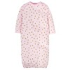 Gerber Baby Girls' Long Sleeve Gowns with Mitten Cuffs - 4-Pack - 3 of 4